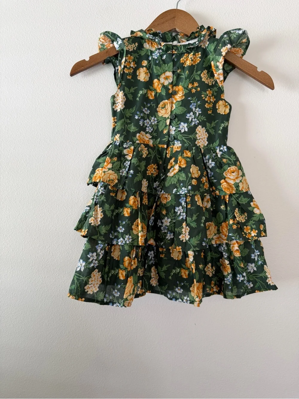 Janie & Jack Girls 4 years Floral Tiered Dress Luxury Garden Party